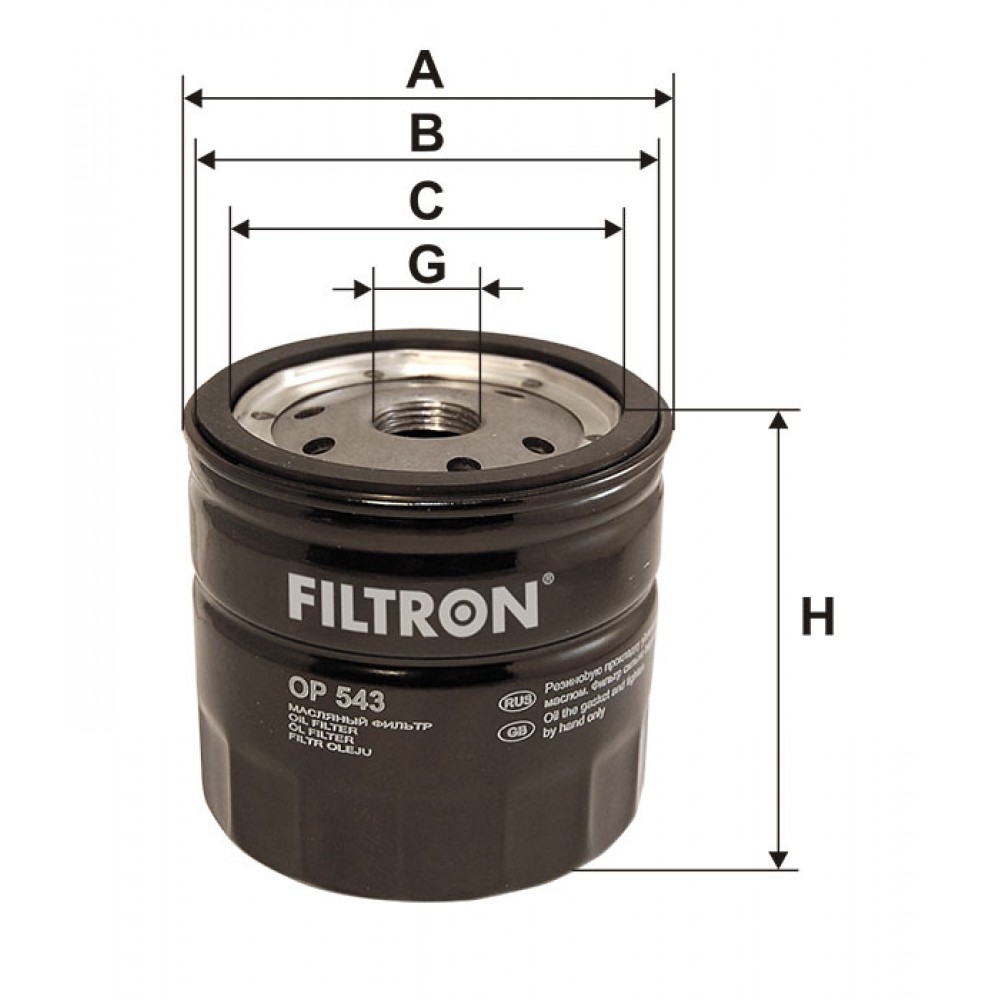 Маслен филтър FILTRON OP 543