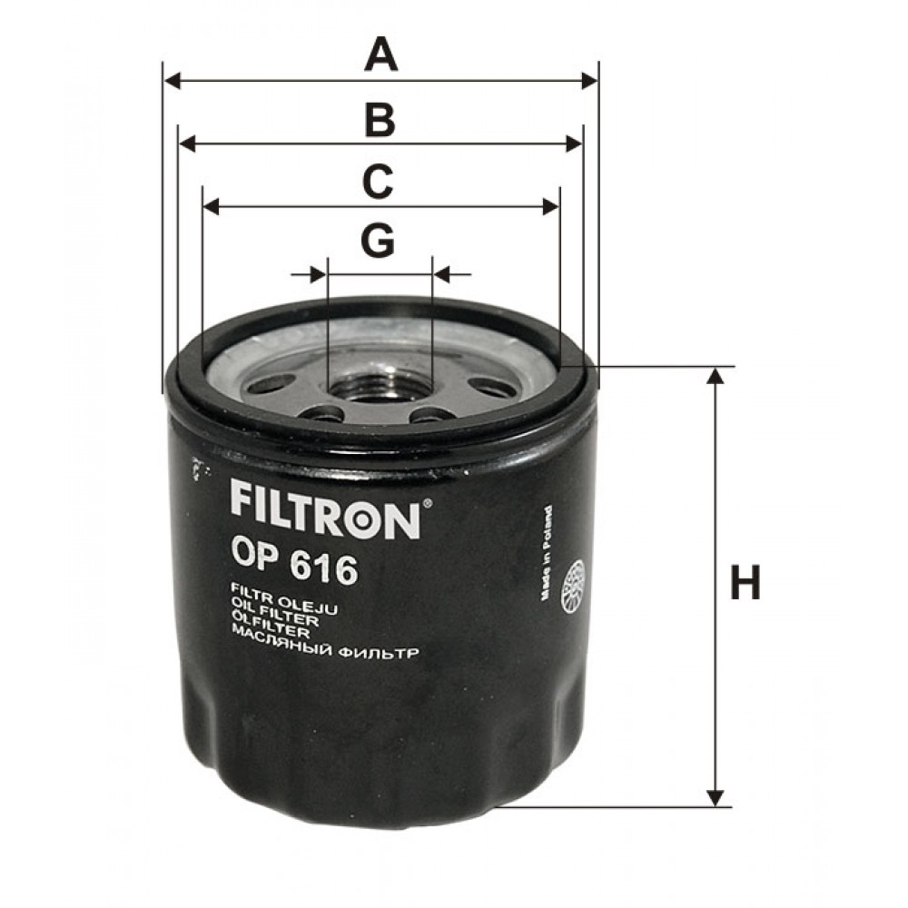Маслен филтър FILTRON OP 616