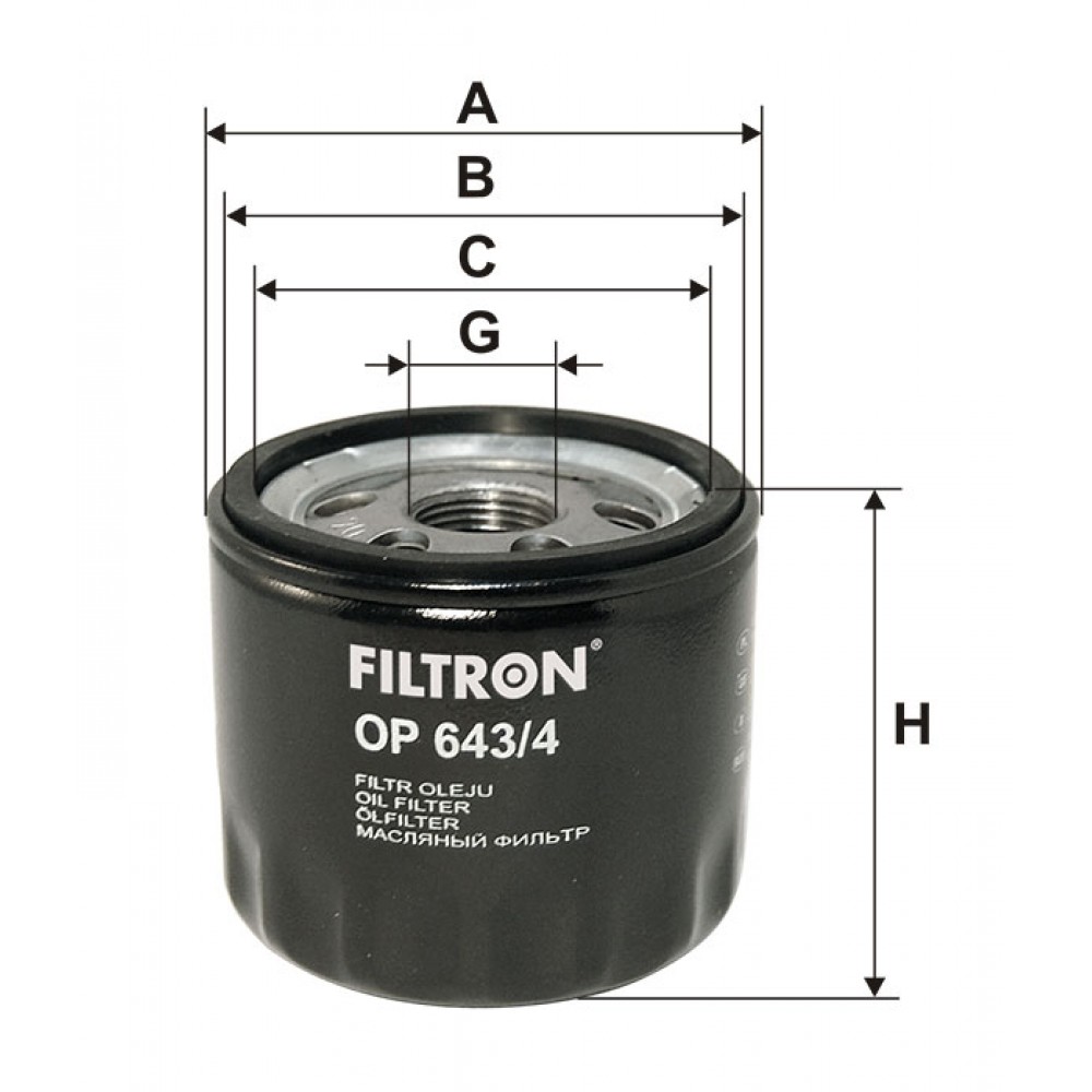 Маслен филтър FILTRON OP 643/4