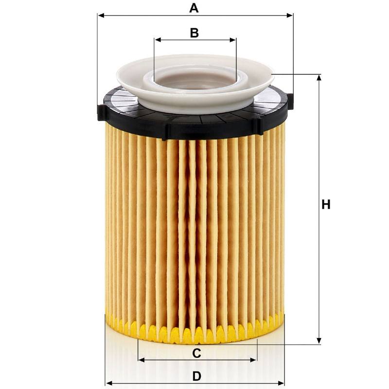 маслен филтър Mann Filter HU 711/6 Z за мерцедес